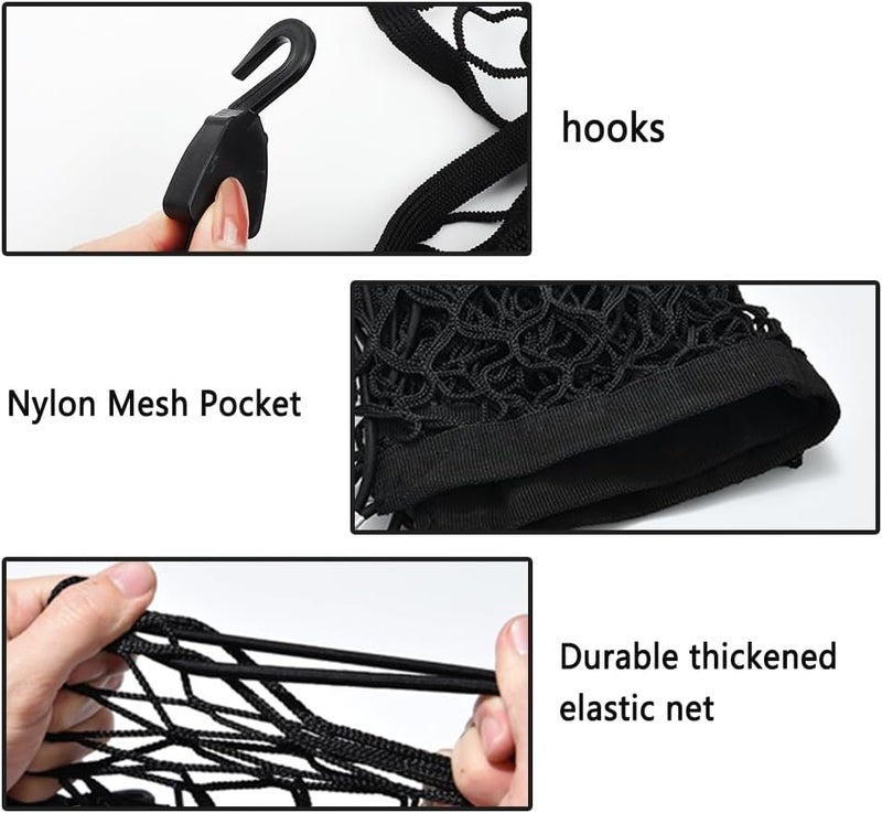 Figpade Cargo Net for SUV,Upgraded Highly Elastic Truck Cargo Net with Trunk Net Hooks - Stretch to 49.2"x43",Premium Truck Bed Netting for Cargo for Car Organizer and Storage (27.5" x 19.6") - Image 5